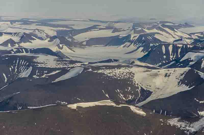 165 - Noruega - islas Svalbard - isla de Spitsbergen - imagen aerea